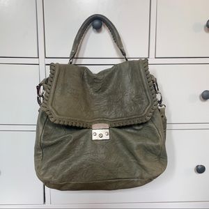Be&D Shoulder bag Green Leather